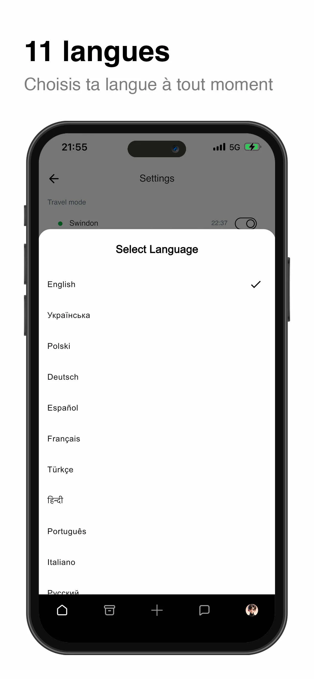 Écran de l'application Quest-ly 10