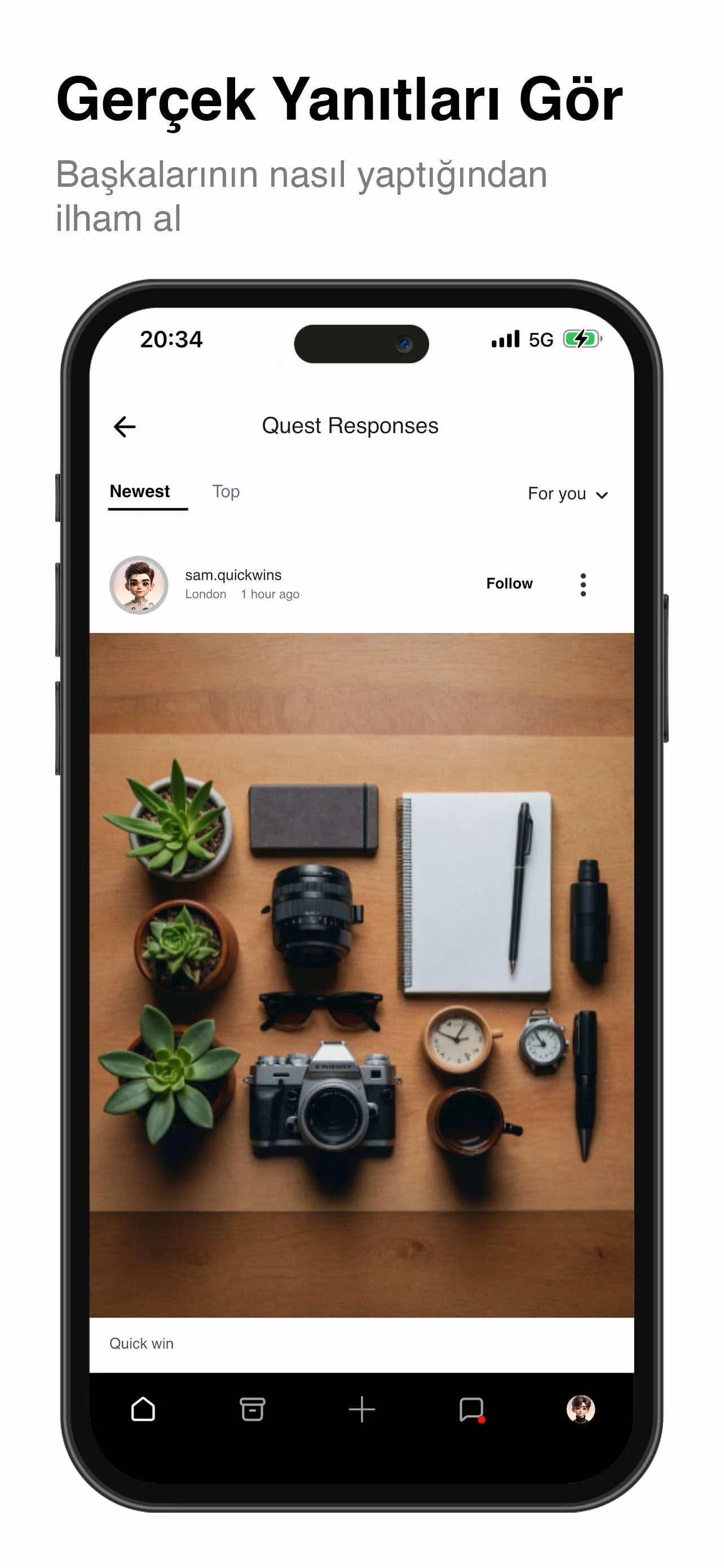 Quest-ly uygulama ekranı 3