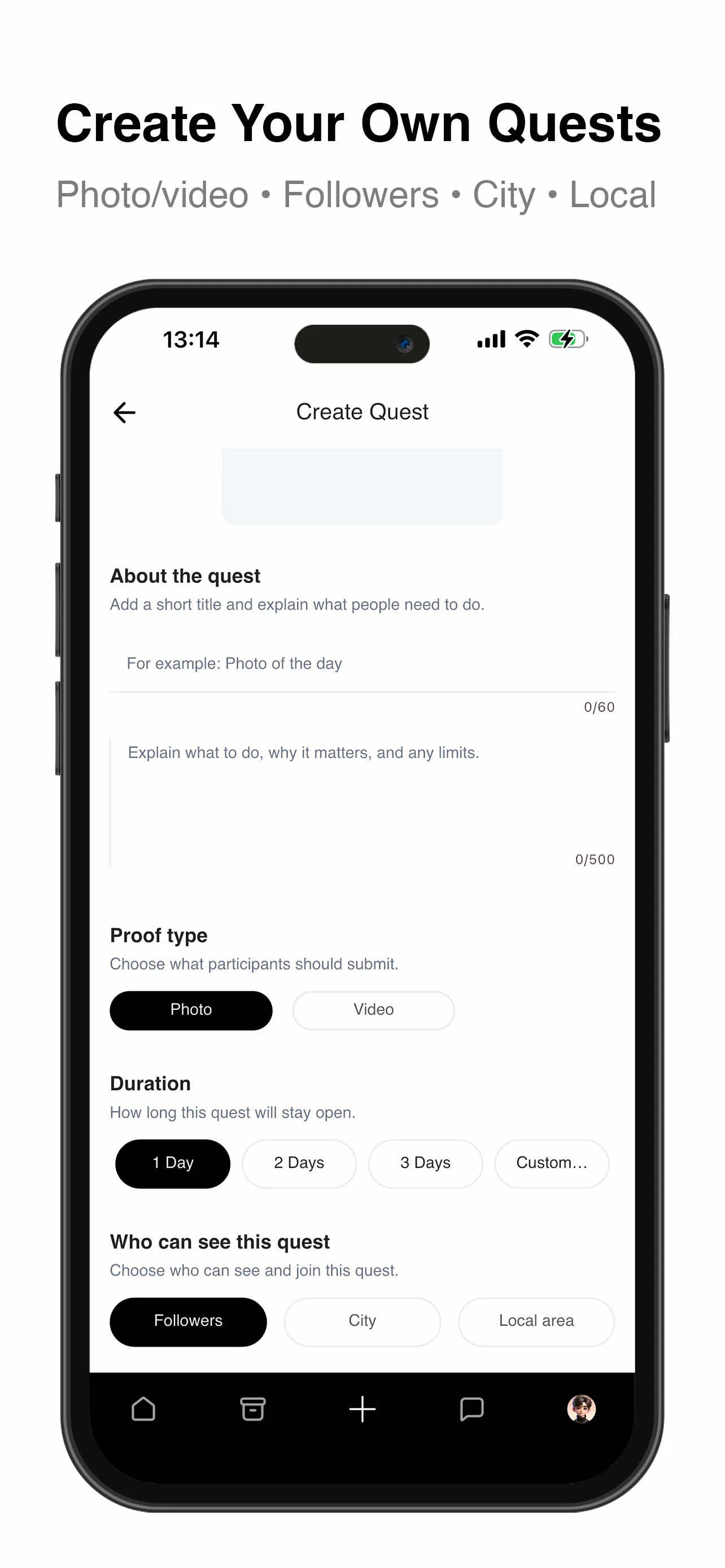 Quest-ly app screen 4
