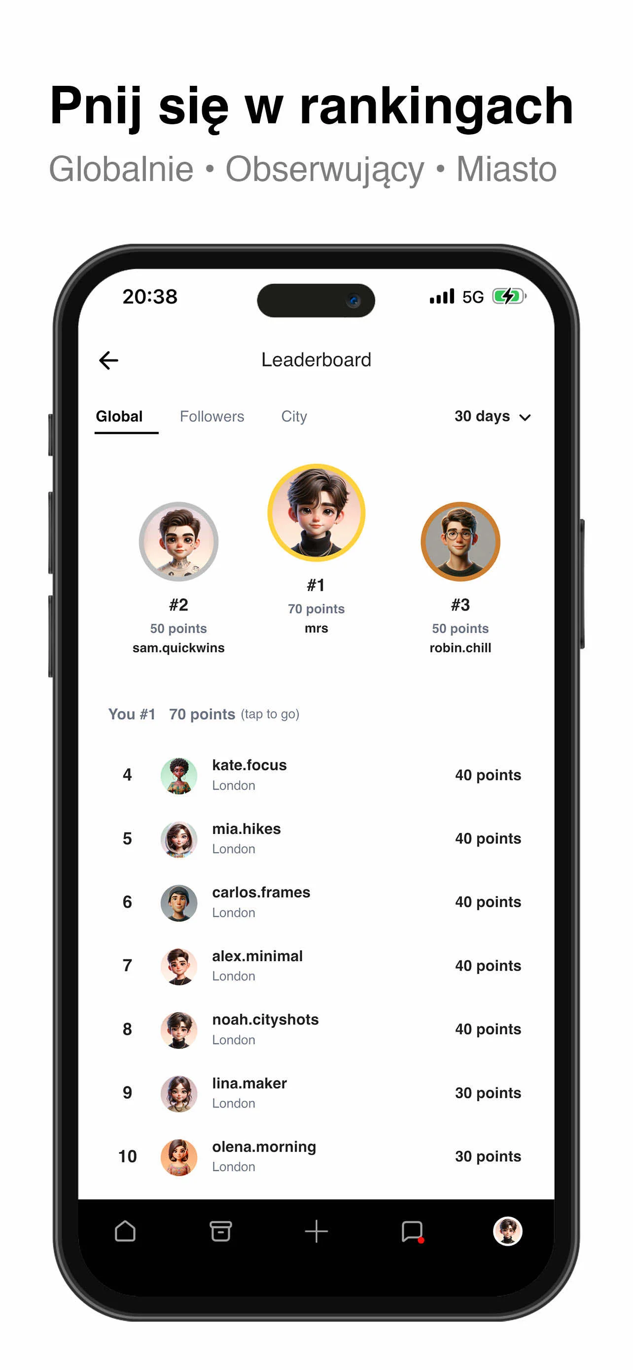 Ekran aplikacji Quest-ly 6