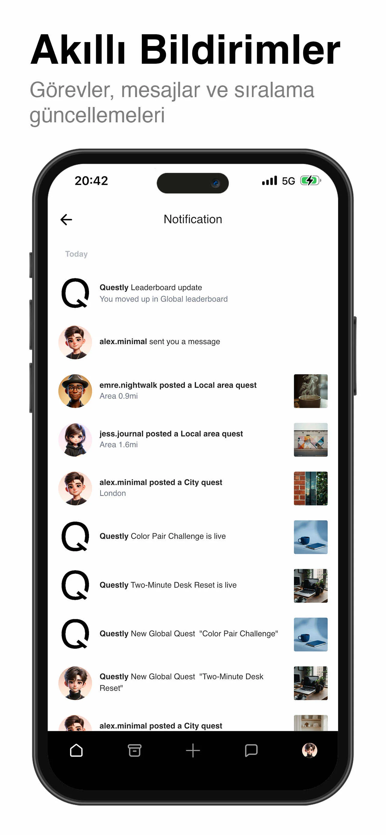 Quest-ly uygulama ekranı 8